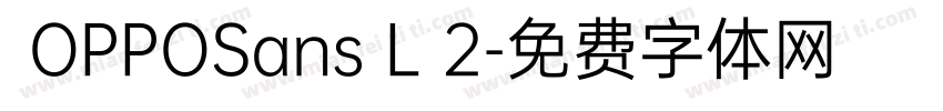  OPPOSans L 2字体转换